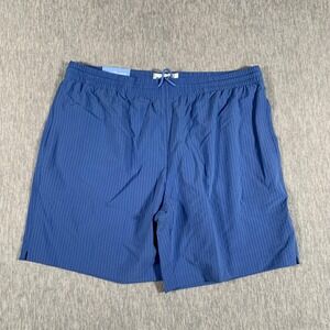 RSVLTS Regatta Shorts Mens XL Blue Stretch Seersucker Hybrid Swim Board Trunks
